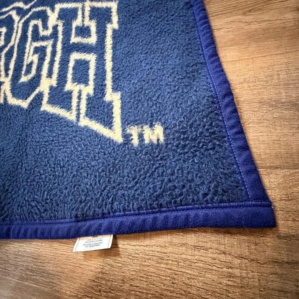 Vtg Biederlack Pittsburgh University Pitt Stadium Blanket Panthers 54x62
